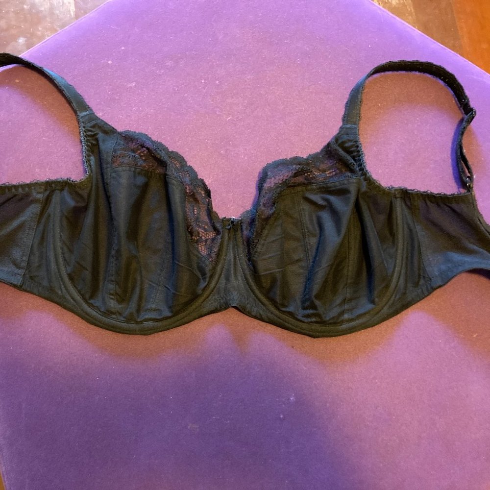 Panache "Jasmine" Balconette Bra (30HH), Black